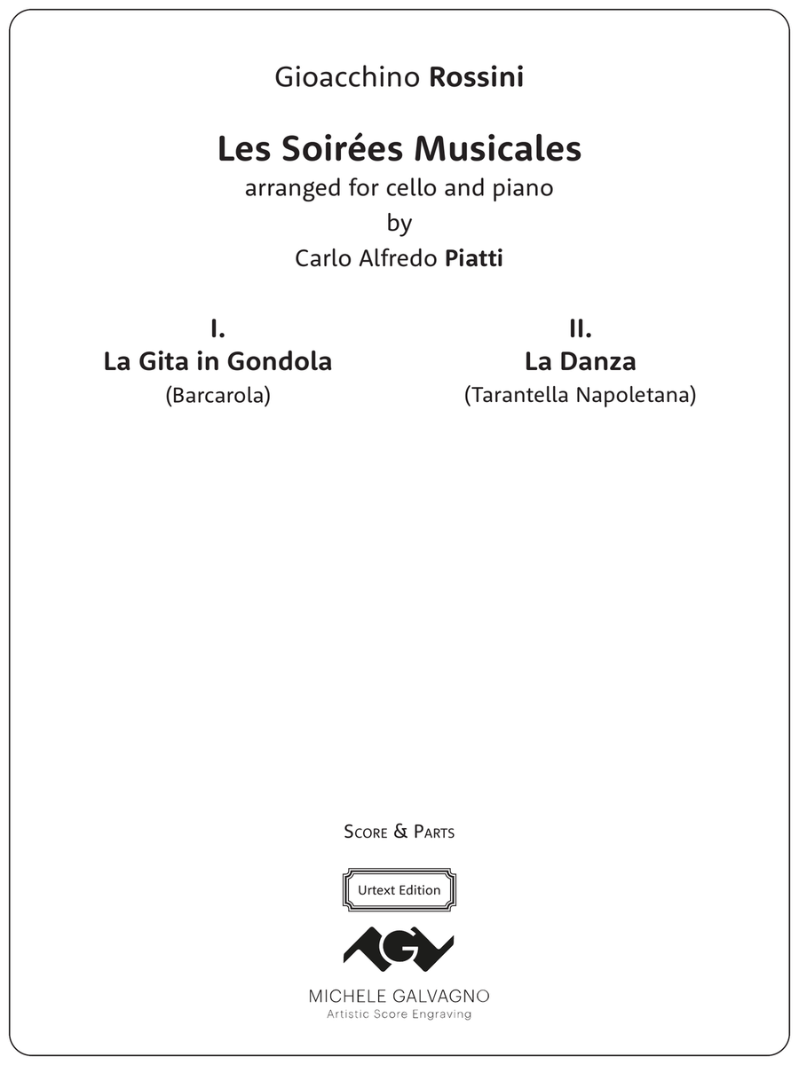 Soirées Musicales | La Gita in Gondola & La Danza Piano scores gallery preview page 1