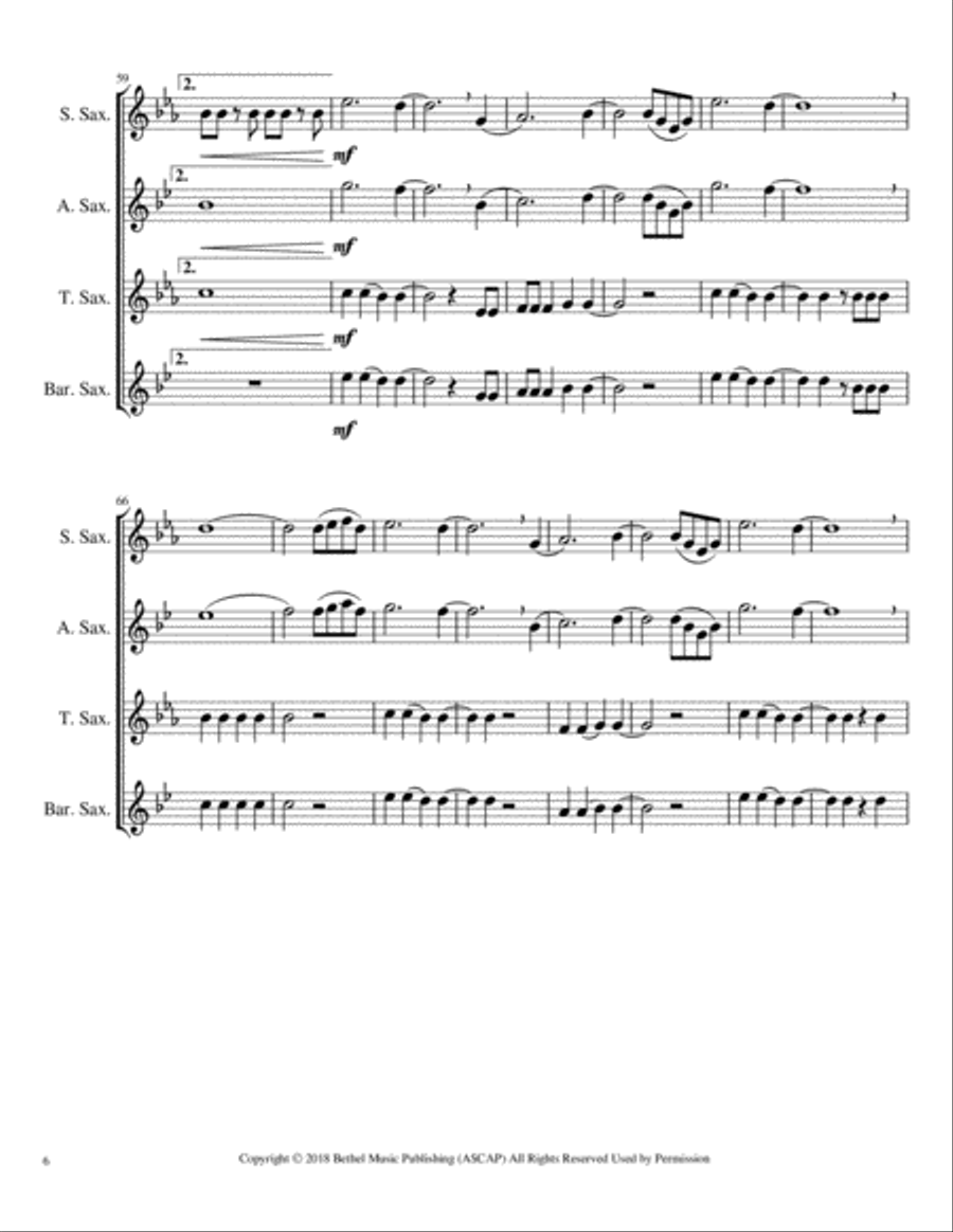 Raise A Hallelujah Raise A Hallelujah Woodwind Quartet scores gallery preview page 6