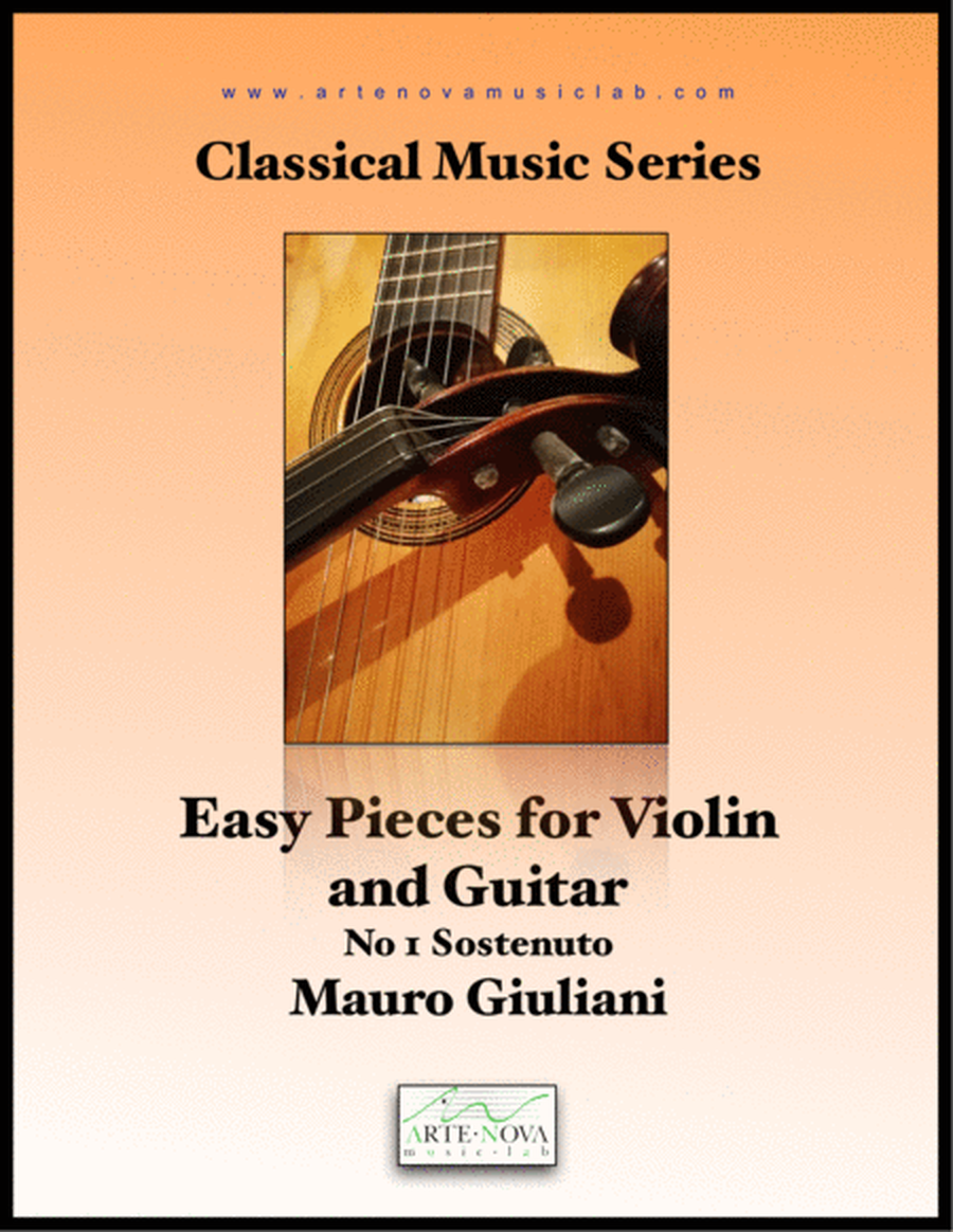 Easy Pieces for Violin and Guitar. No 1 Sostenuto image number null