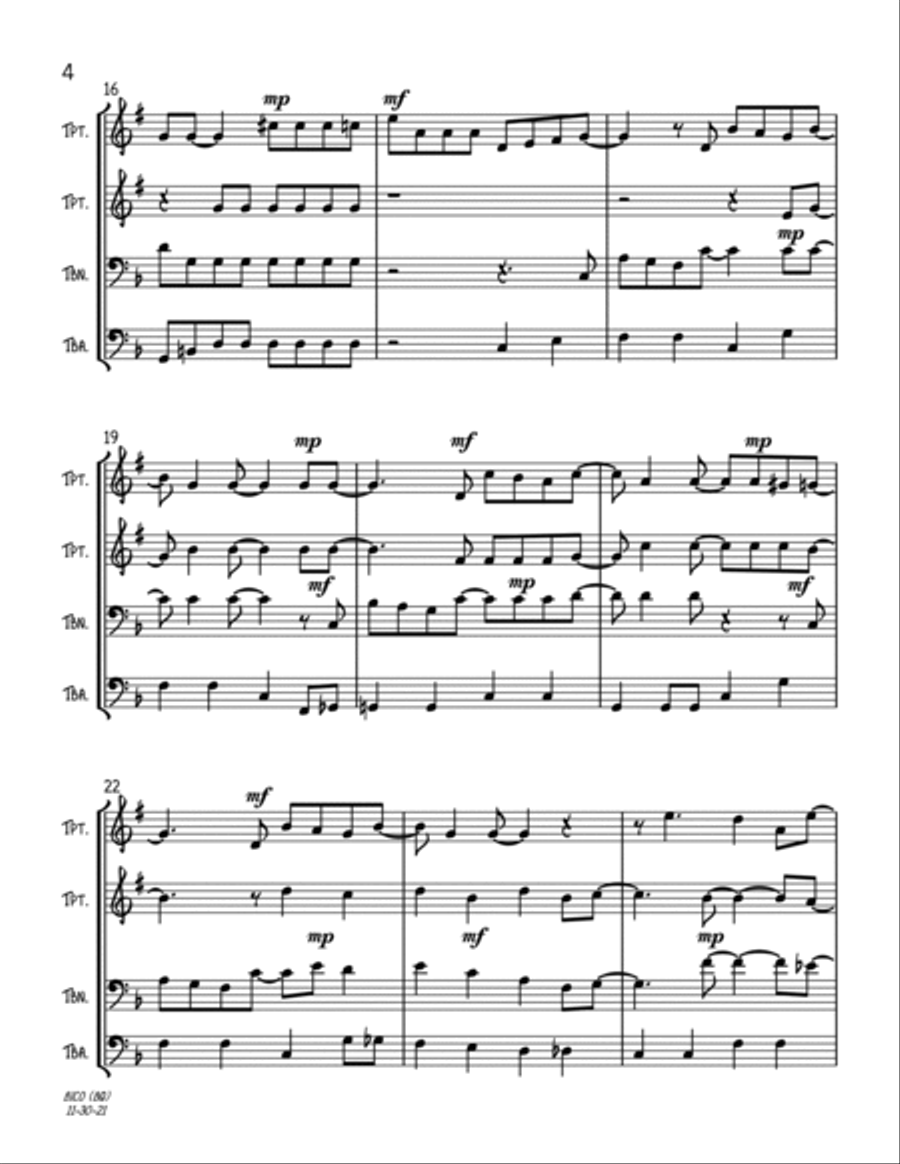 Baby, It's Cold Outside Baby, It's Cold Outside Trombone scores gallery preview page 4