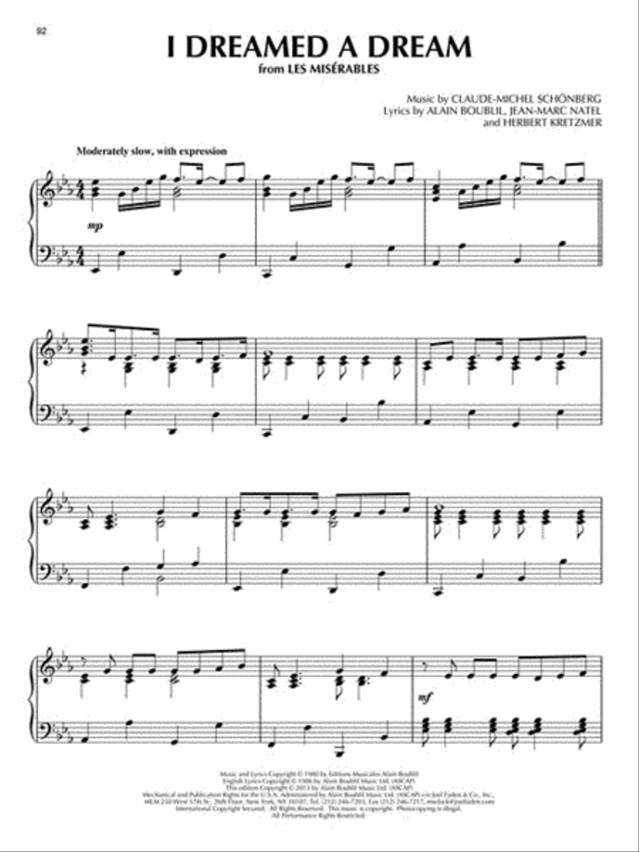 The Best Broadway Piano Solos Ever Piano Solo scores gallery preview page 3