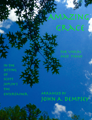 Book cover for Amazing Grace / The Entertainer (Violin and Piano)