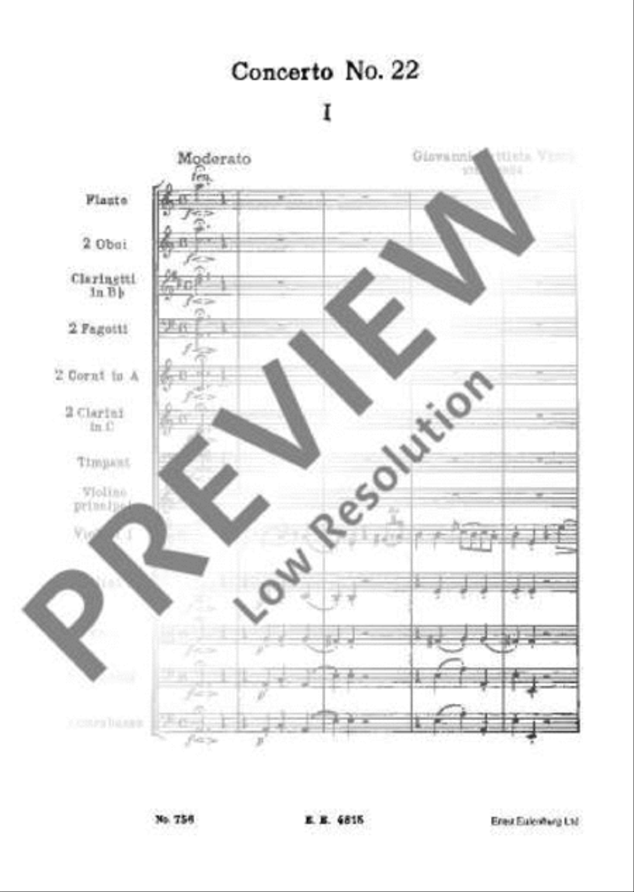 Concerto No. 22 A minor Orchestra scores gallery preview page 8