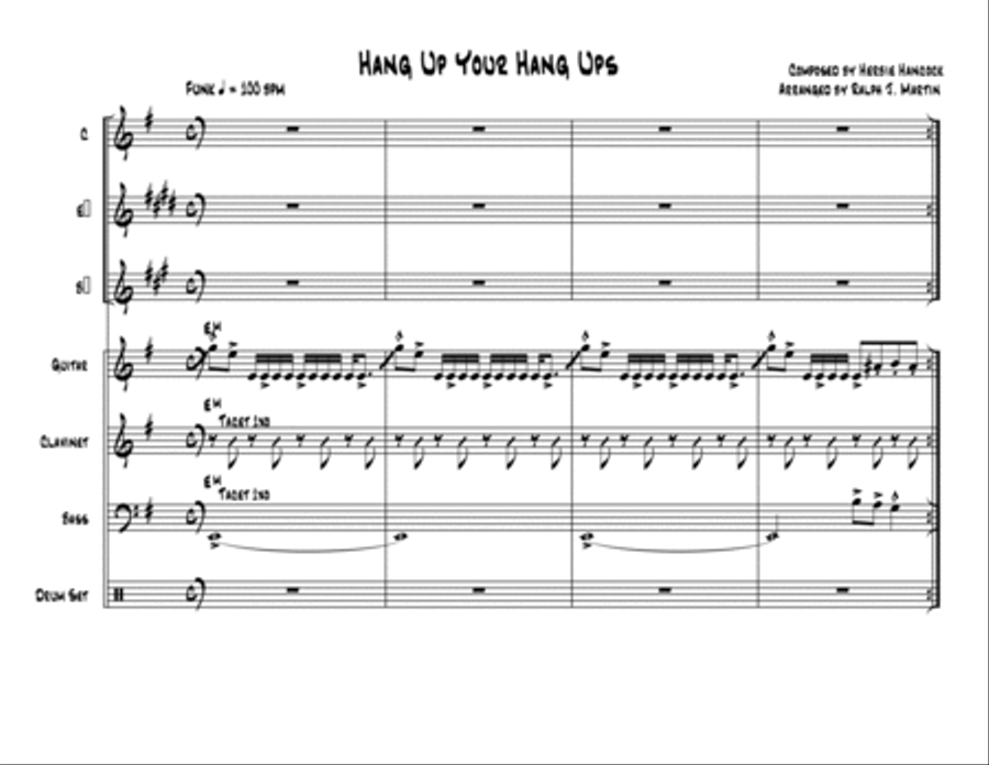 Hang Up Your Hang Ups Jazz Ensemble scores gallery preview page 2