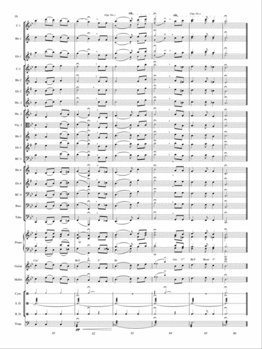 A Patriotic Treasure Concert Band scores gallery preview page 15