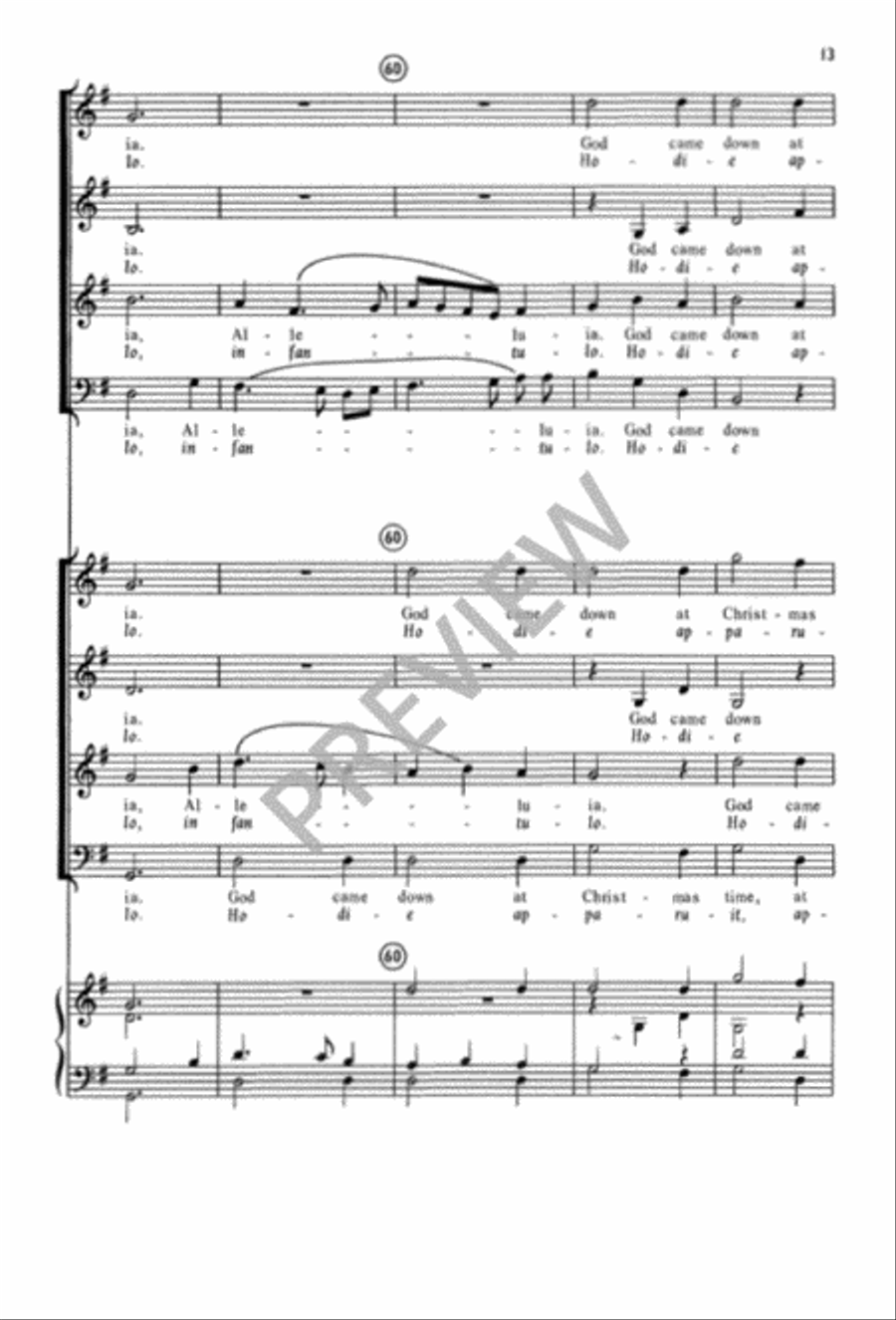 Joseph, lieber, Joseph mein 4-Part scores gallery preview page 14