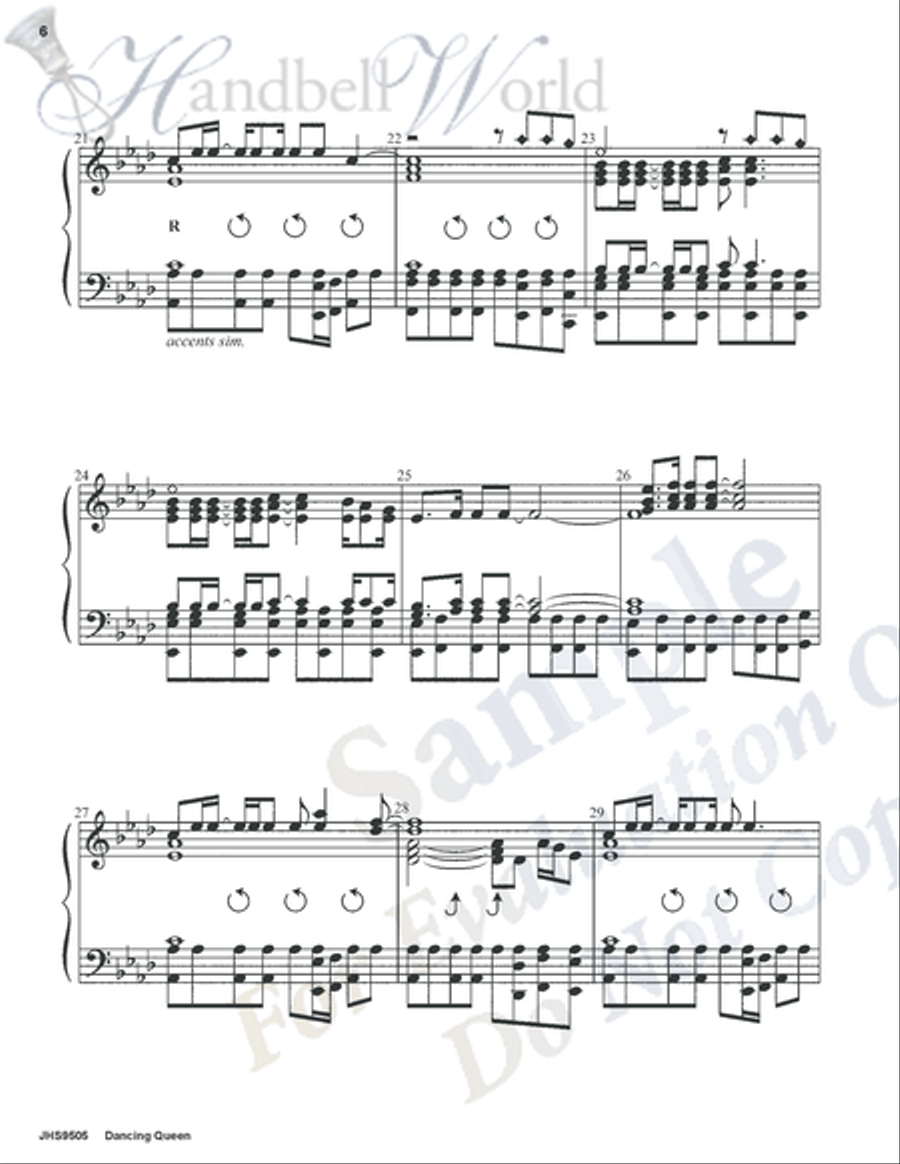 Dancing Queen Dancing Queen 5-Octaves scores gallery preview page 5