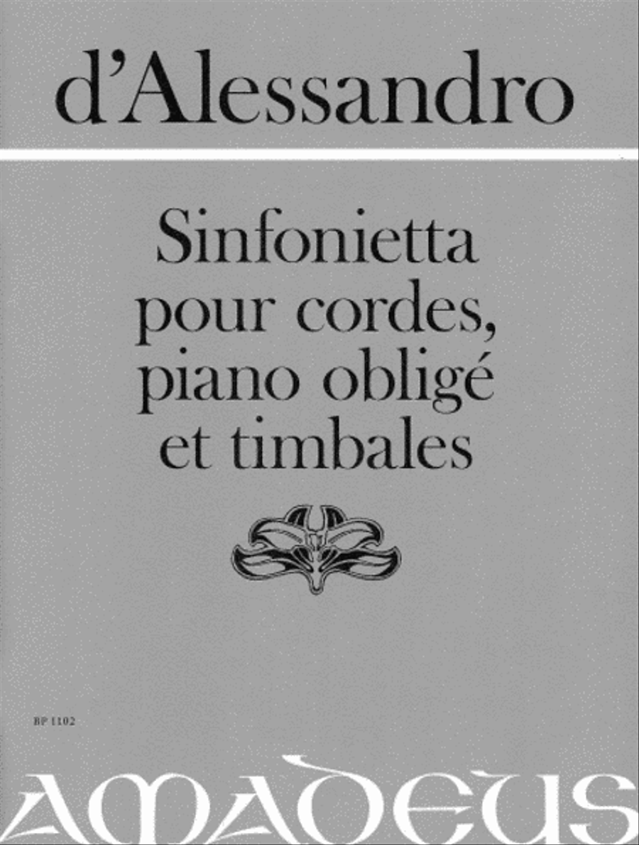 Sinfonietta op. 51 Piano scores gallery preview page 1