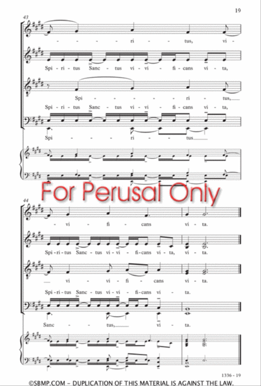 Spiritus Sanctus Divisi scores gallery preview page 18