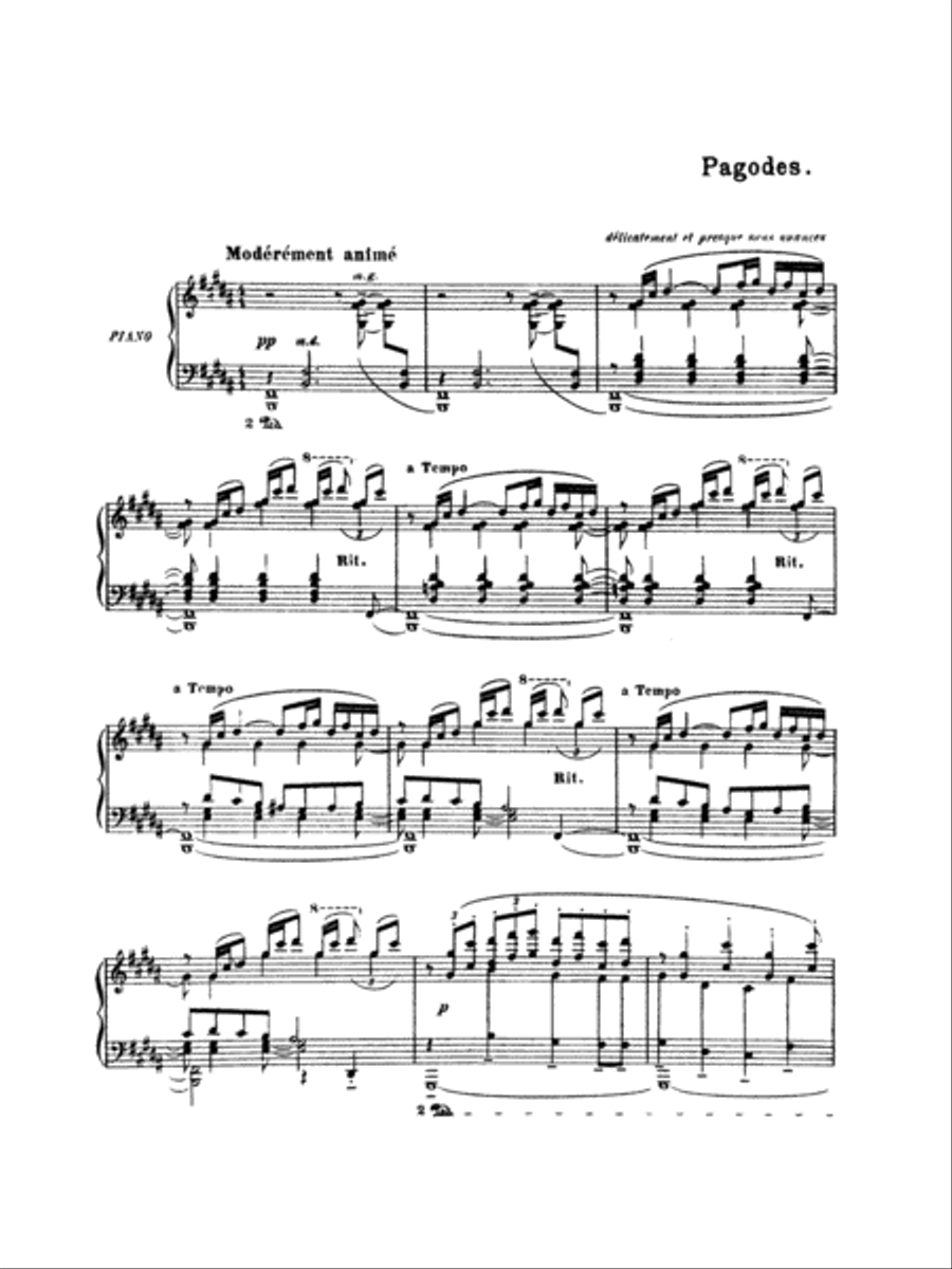 Pagodes (from Estampes) Small Ensemble scores gallery preview page 4