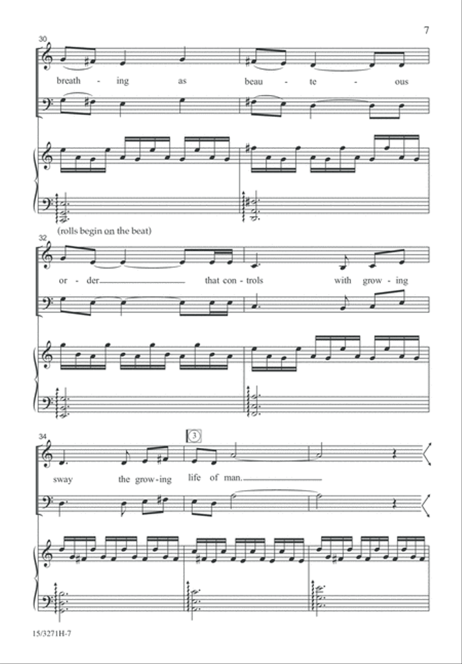 The Choir Invisible 4-Part scores gallery preview page 7