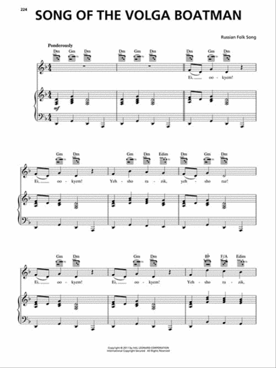 World Music Songbook Piano, Vocal, Guitar scores gallery preview page 4