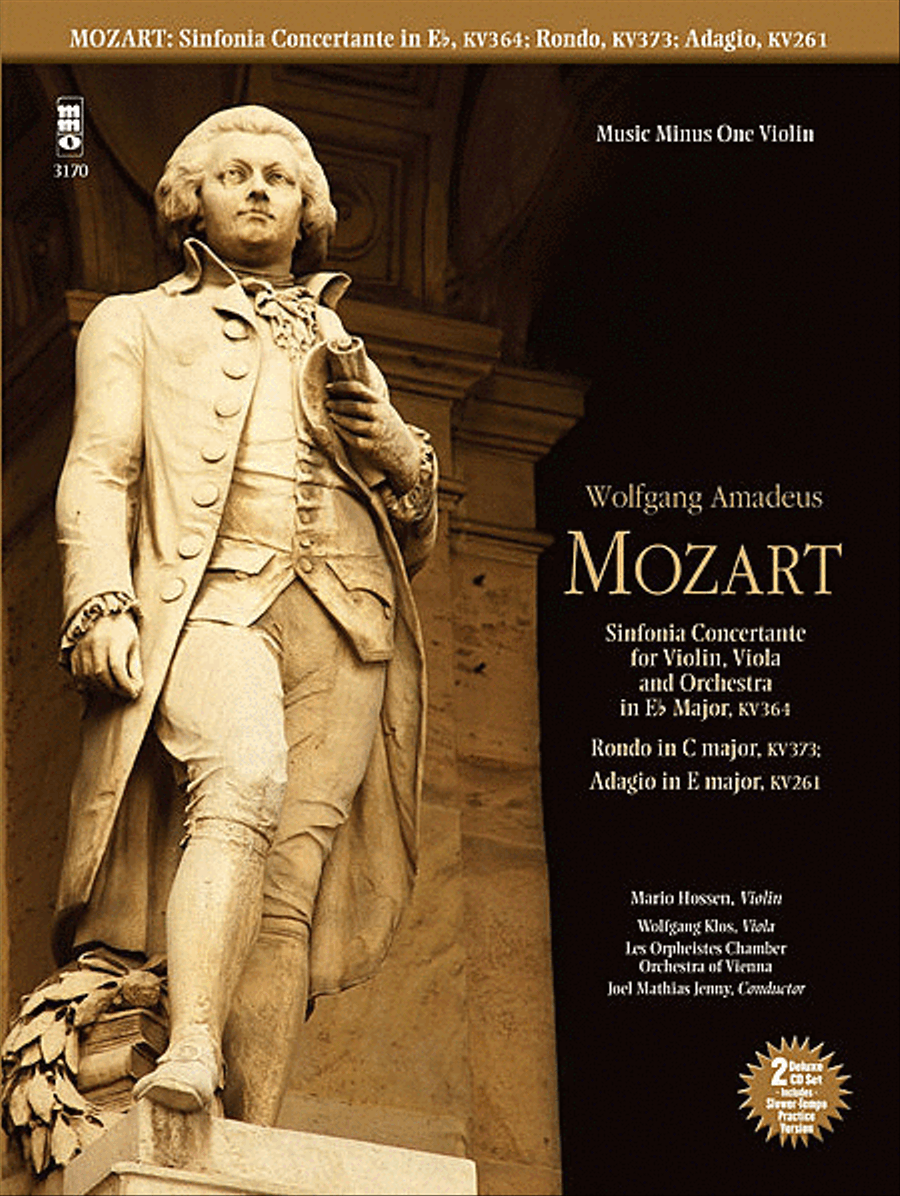 Mozart - Sinfonia Concertante in E-flat, KV364; Adagio in E; Rondo in C Violin Solo scores gallery preview page 1