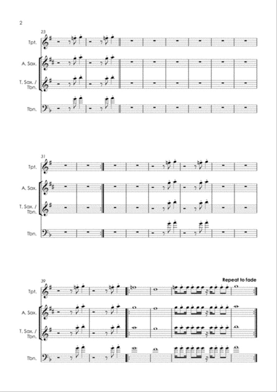 Get Down Tonight Tenor Saxophone scores gallery preview page 4