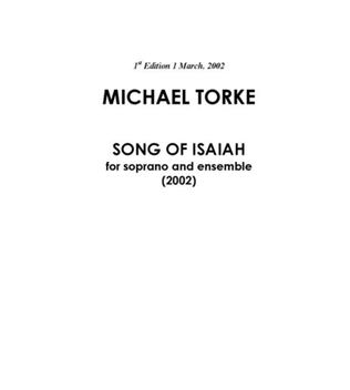Song of Isaiah (score)