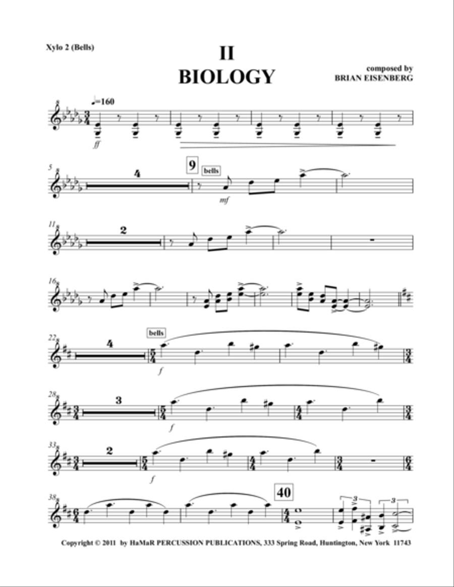 II Biology Snare Drum scores gallery preview page 1