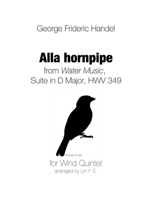 Book cover for Handel - Alla Hornpipe from Water Music Suite for Wind Quintet