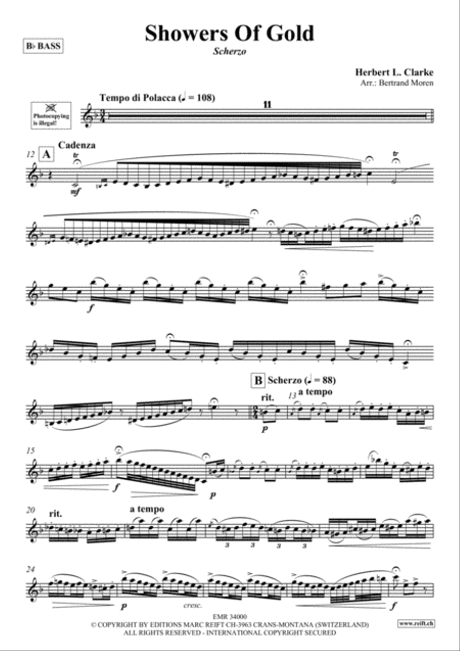 Showers Of Gold Piano Accompaniment scores gallery preview page 2