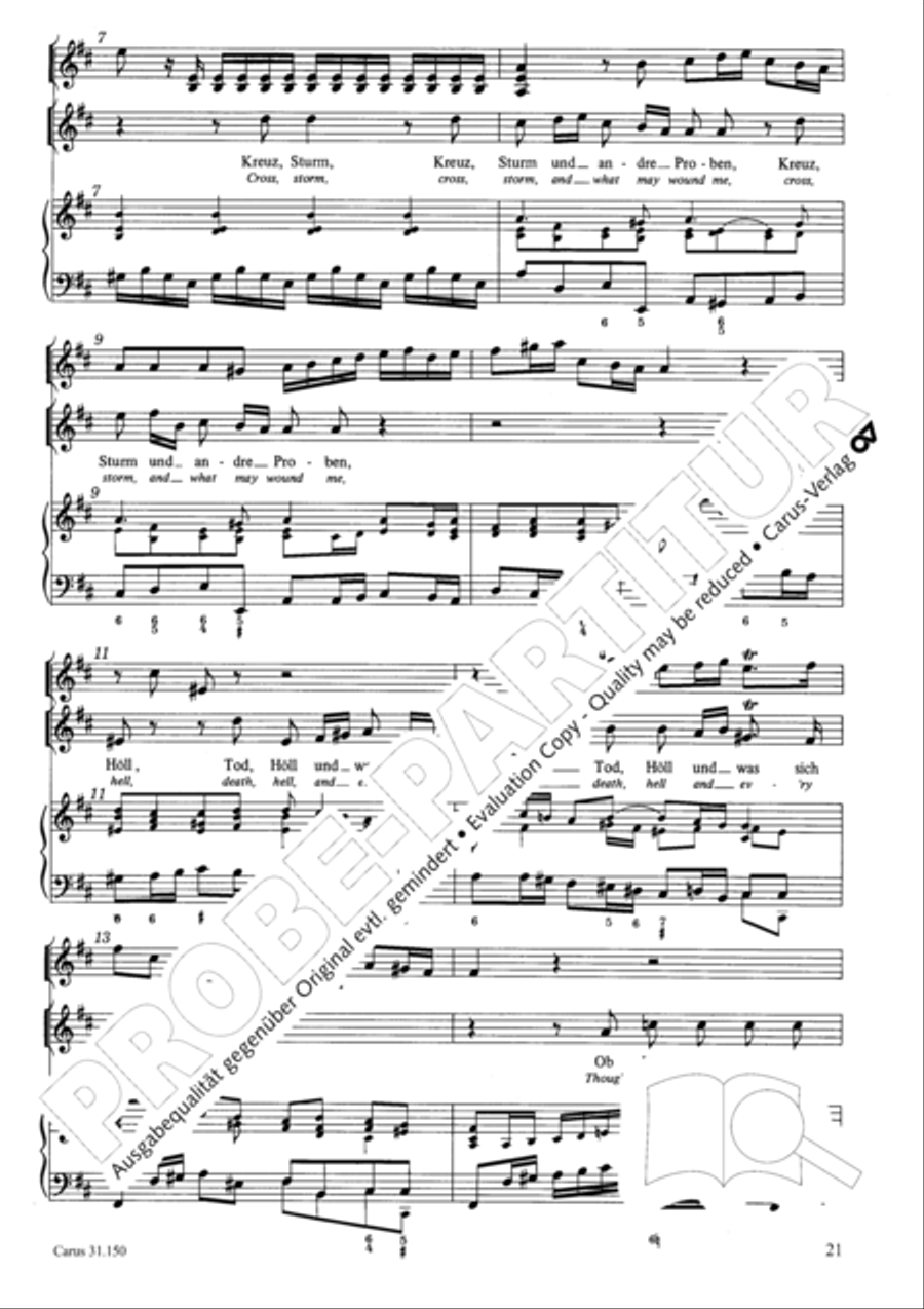 O my Lord, I long for thee (Nach dir, Herr, verlanget mich) 4-Part scores gallery preview page 24