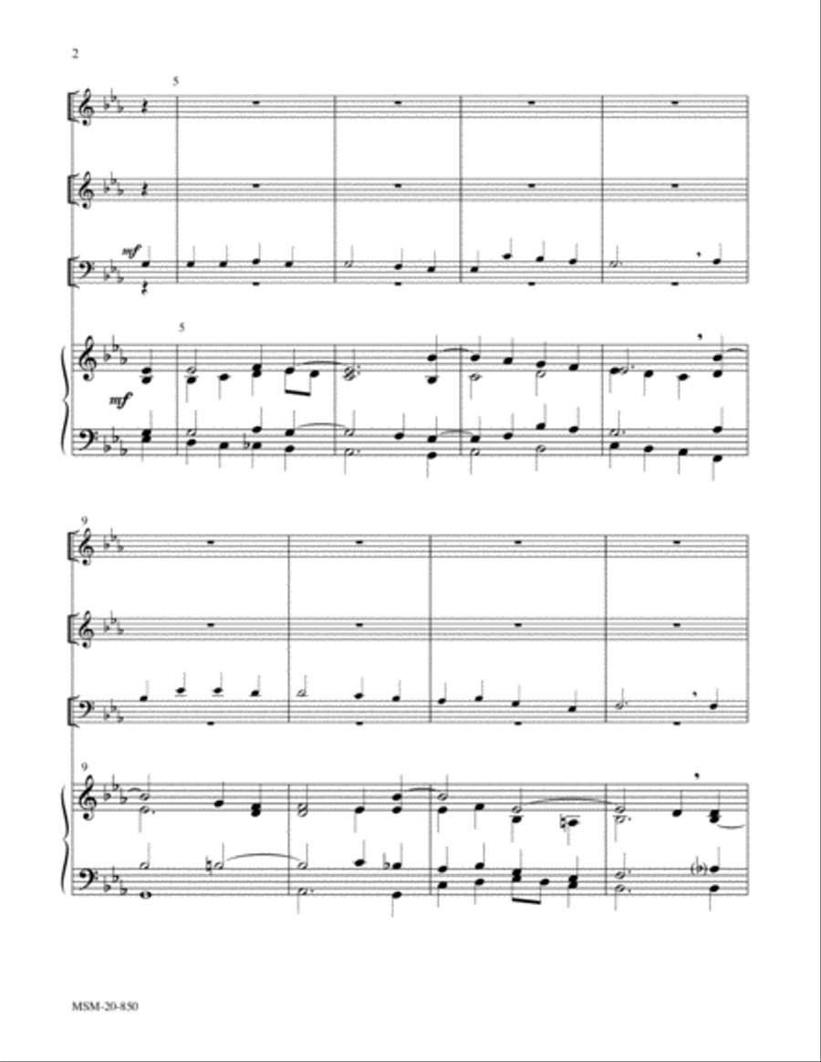 The Church's One Foundation Organ scores gallery preview page 2