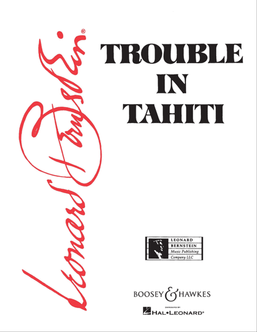 Trouble in Tahiti Choir scores gallery preview page 1
