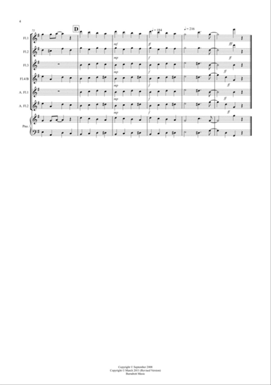 Good King Wenceslas (Jazzy Style!) for flute Quartet Good King Wenceslas (Jazzy Style!) for flute Quartet Flute Quartet scores gallery preview page 4