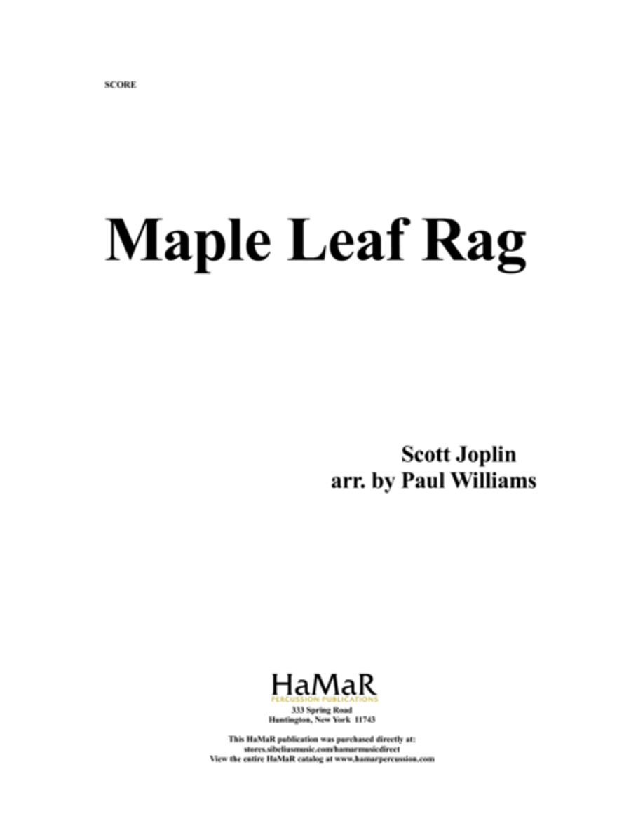 Maple Leaf Rag Glockenspiel scores gallery preview page 1