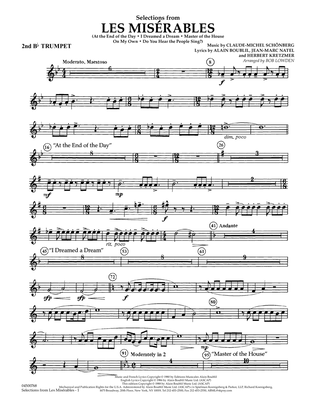 Selections from Les Miserables (arr. Bob Lowden) - Bb Trumpet 2