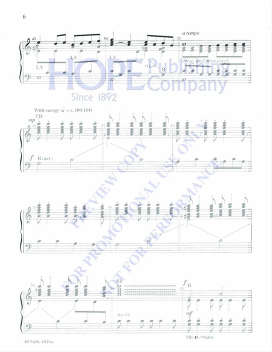 All Night, All Day 3-Octaves scores gallery preview page 6