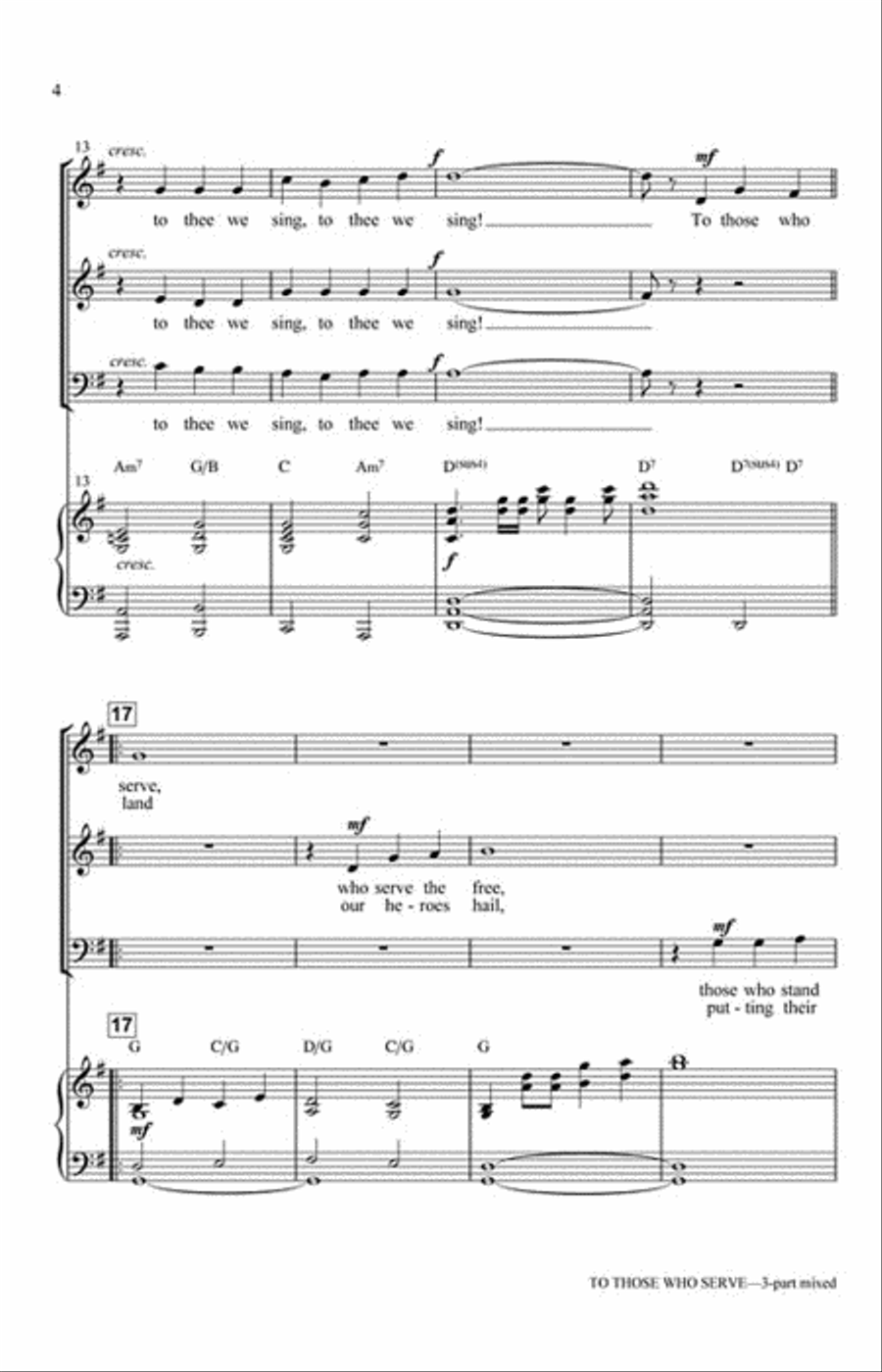 To Those Who Serve 3-Part scores gallery preview page 3