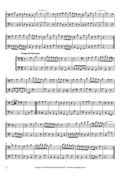 James Hook, 6 Duetts op. 58 arranged for 2 Bass Recorders (score)