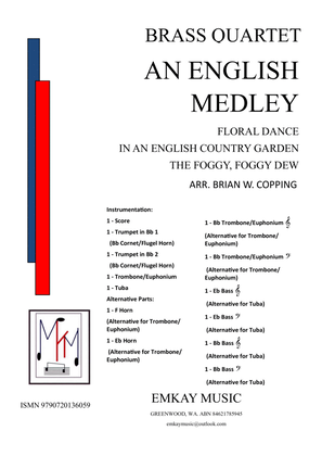 Book cover for AN ENGLISH MEDLEY – BRASS QUARTET