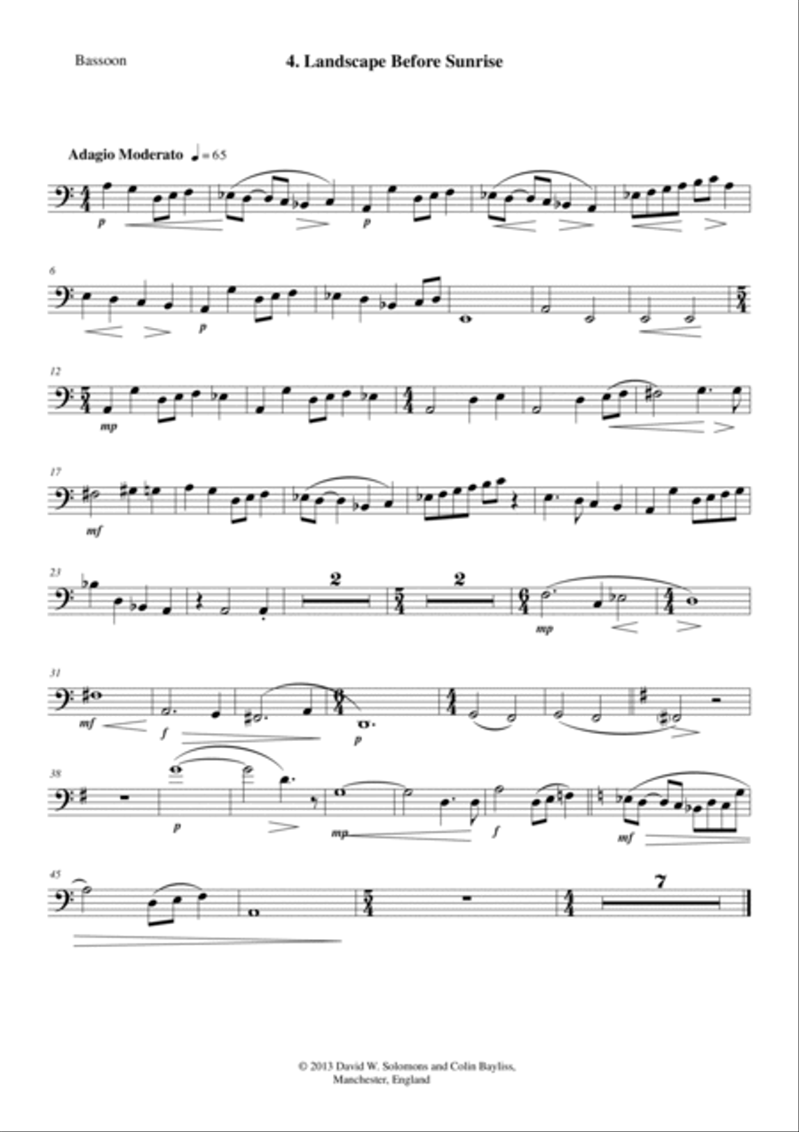 Landscape before sunrise for chamber orchestra Chamber Orchestra scores gallery preview page 4