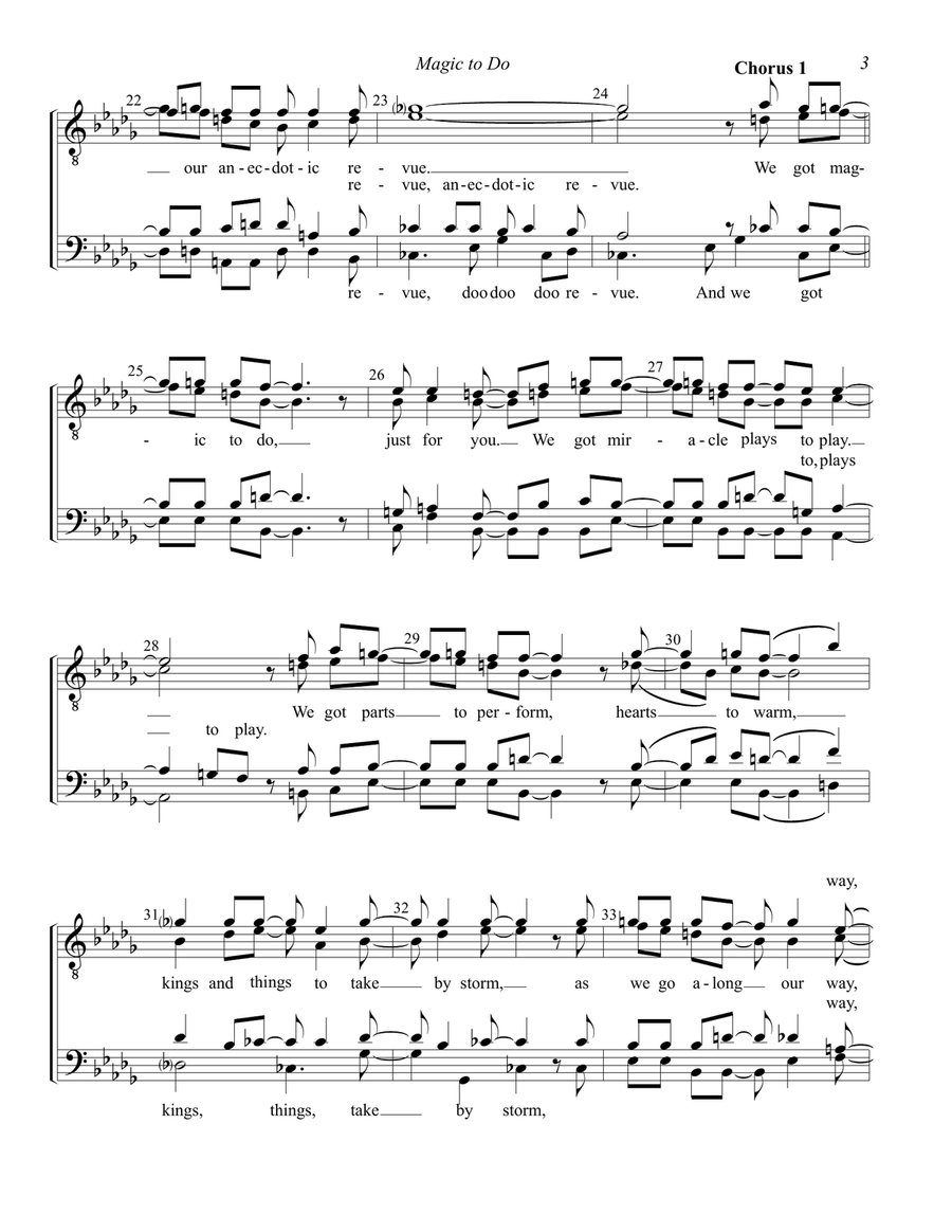 Magic To Do 4-Part scores gallery preview page 3