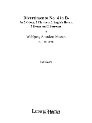 Divertimento No. 4 in B-flat, K. 186/159b