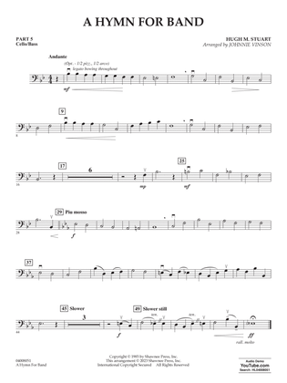 A Hymn for Band (arr. Johnnie Stuart) - Pt. 5 - Cello/Bass