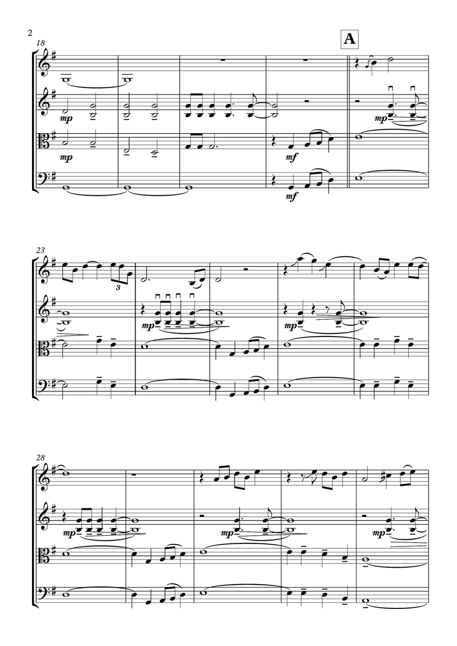 Wish You Were Here String Quartet scores gallery preview page 3