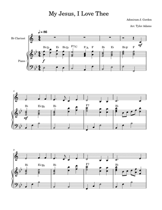 My Jesus, I Love Thee (Clarinet Solo and Piano)