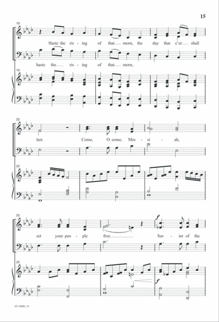 Love's Pure Light 3-Part scores gallery preview page 17