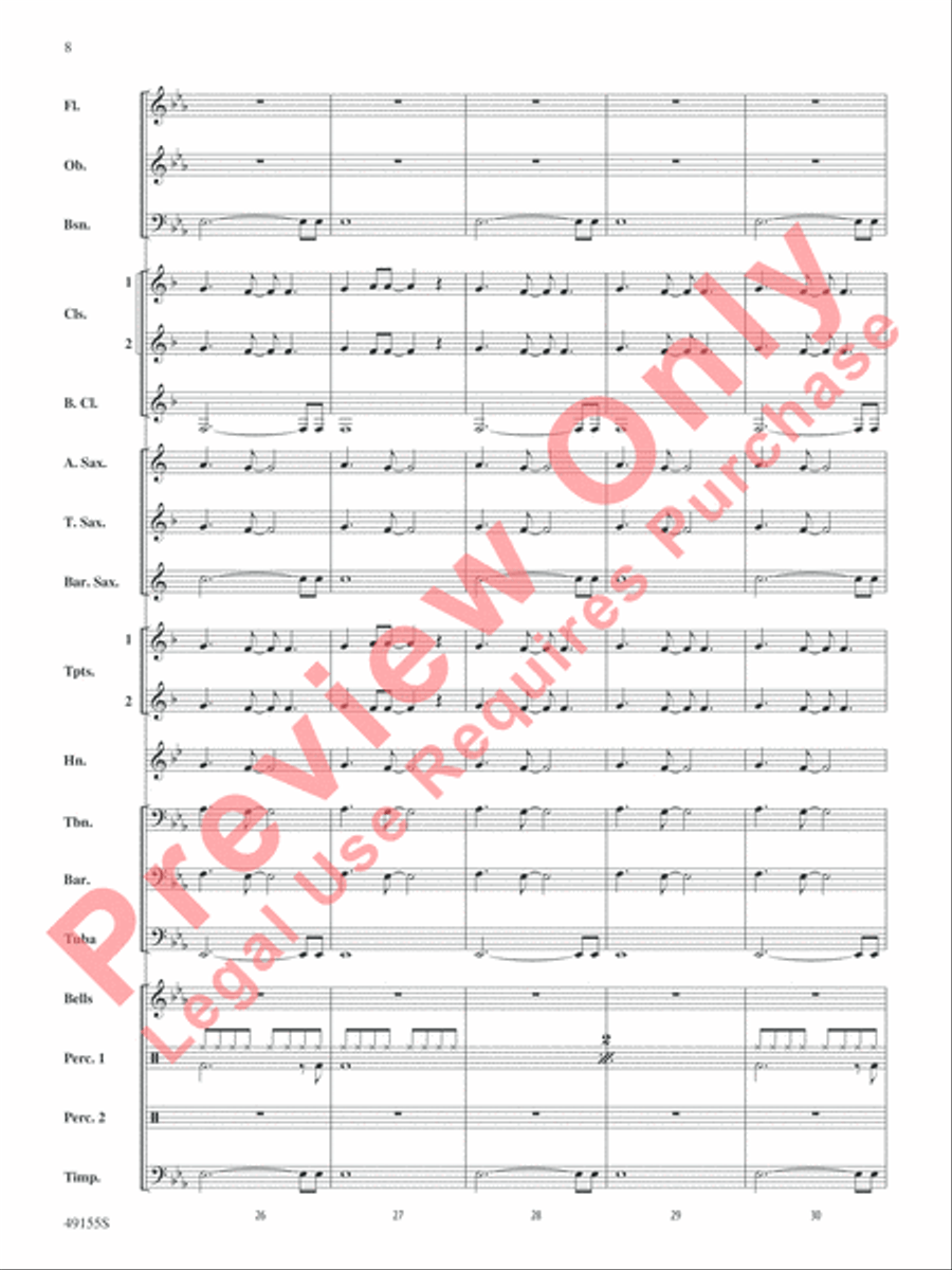 Time After Time Concert Band scores gallery preview page 9