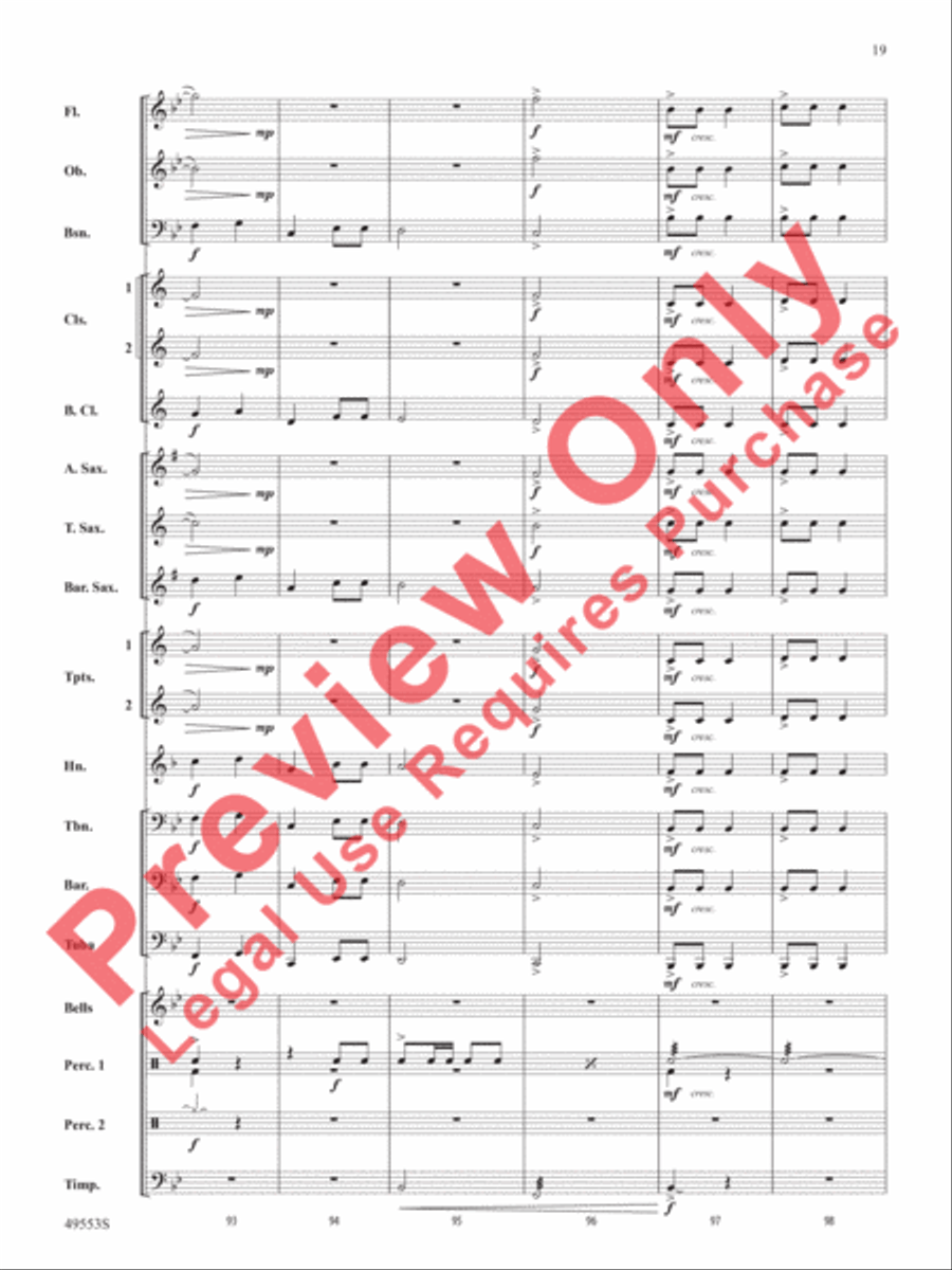 Hanukkah Dances Concert Band scores gallery preview page 20