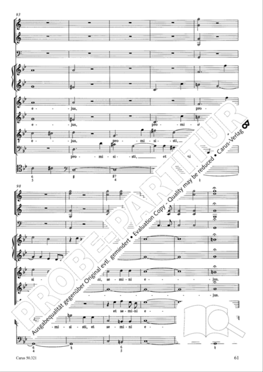 Requiem in C minor 4-Part scores gallery preview page 67