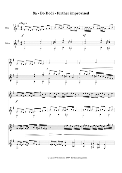 Bo dodi (Come, my belovèd) for flute and guitar image number null