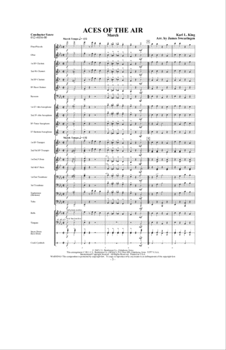 Aces of the Air Aces of the Air Concert Band scores gallery preview page 2