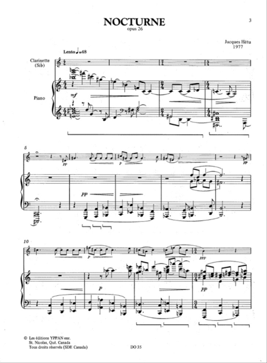 Nocturne op. 26 Nocturne op. 26 Clarinet Solo scores gallery preview page 2