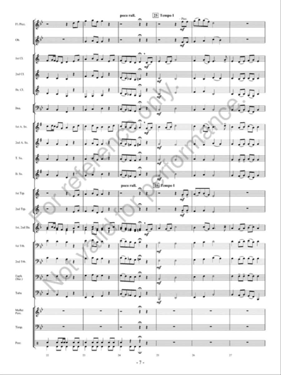 But For The Love Of Ireland Concert Band scores gallery preview page 8