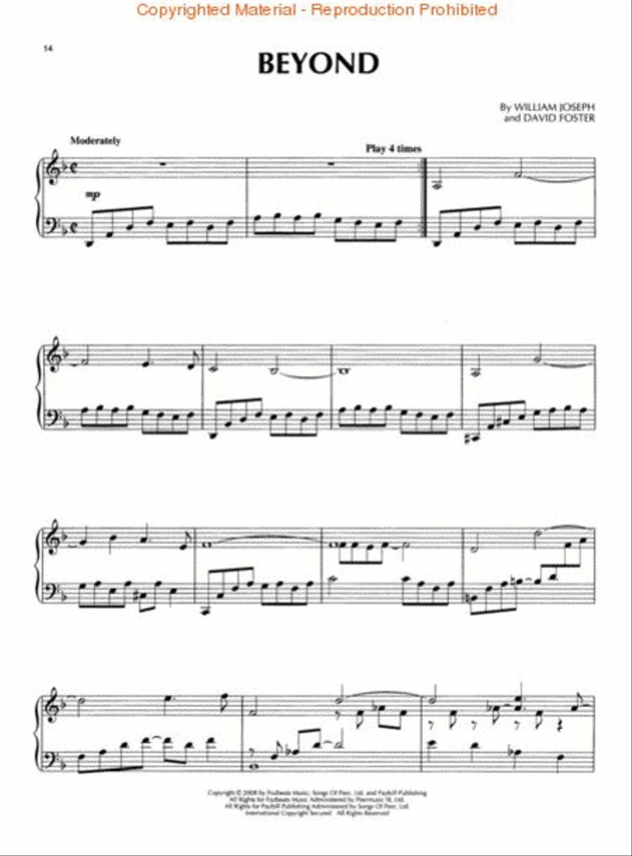 William Joseph – Beyond Piano Solo scores gallery preview page 3