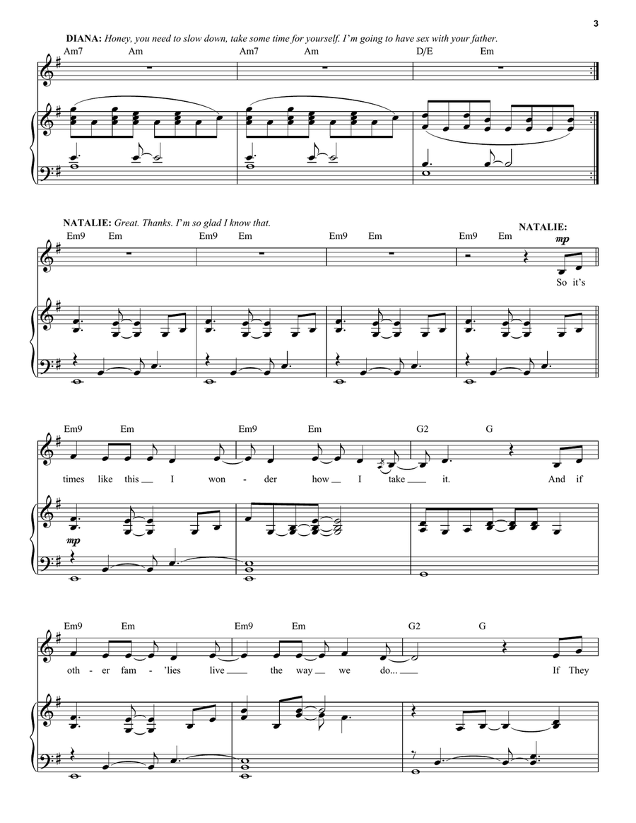 Just Another Day (from Next to Normal) Voice scores gallery preview page 3