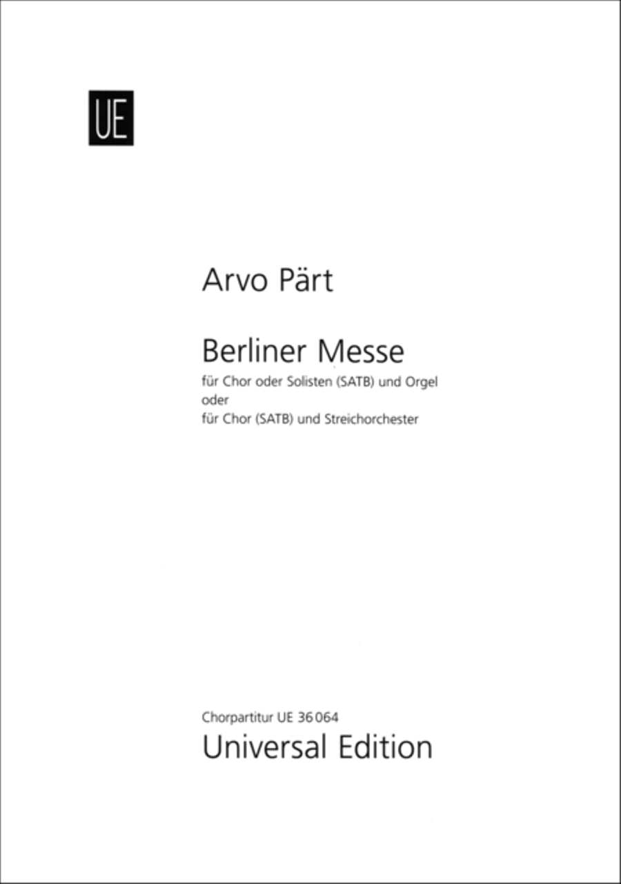 Berliner Messe 4-Part scores gallery preview page 1