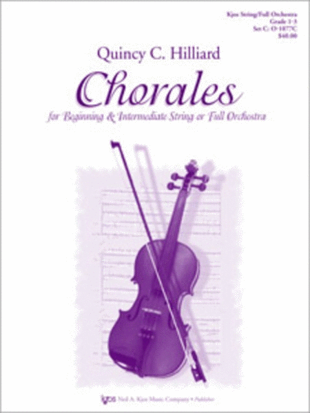 Chorales For Beg/Int String Or Full Orch Sc/Pts